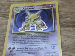 Pokemon TCG Alakazam Holo Rare Card 1/102 Base Set - Image 4
