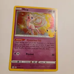 Mew 011/025 Holo Rare Celebrations Pokemon Card - NM Near Mint - Image 1