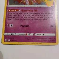 Mew 011/025 Holo Rare Celebrations Pokemon Card - NM Near Mint - Image 2