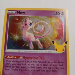 Mew 011/025 Holo Rare Celebrations Pokemon Card - NM Near Mint - Image 3