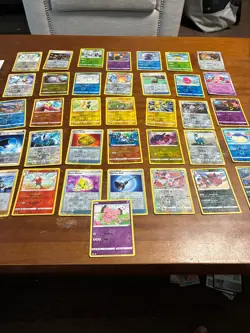 Lot of 36 Pokemon Reverse Holo Cards from the Sword & Shield Era - Image 1