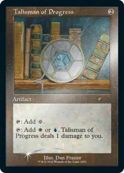 MTG English Talisman of Progress (Retro Frame) (Foil Etched) NM Foil Secret Lair - Image 1