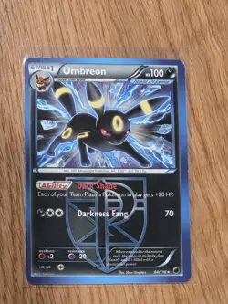 Pokemon Umbreon TCG Team Plasma Freeze Card 64/116 Regular Non Holo Rare - Image 2