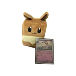Eevee Plush DeckBox Prismatic Evolutions Super Premium Collection & Sylveom Card - Image 1