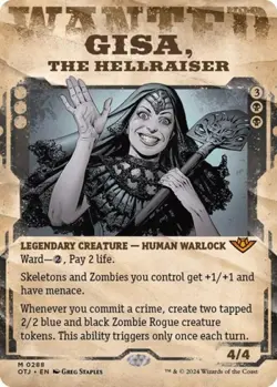 Gisa, the Hellraiser (Showcase) - Near Mint MTG Outlaws of Thunder Junction - Image 1