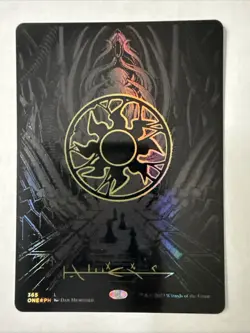 Plains - Full Art (Oil Slick Raised Foil) Phyrexia: All Will Be One Foil - Image 1