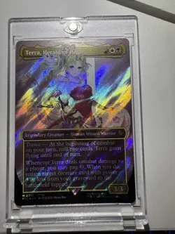 Terra, Herald of Hope (Borderless) (Surge Foil) Commander: Final Fantasy Foil - Image 2