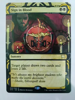 MTG Sign in Blood Strixhaven: Mystical Archives 032/063 Regular Rare - Image 2