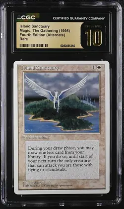 ISLAND SANCTUARY 4th Edition Alternate Rare CGC Pristine 10 MTG [Nostalgium] - Image 1