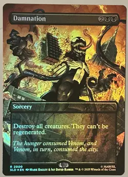 Damnation (2000) (Borderless) (Foil) MTG Spiderman Secret Lair - Image 1