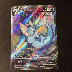 Vaporeon v SWSH181 Sword & Shield Promo Holo Pokemon TCG Card NM - Image 1