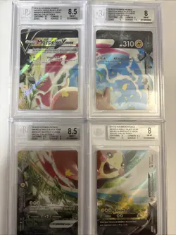 2019-22 Pokemon Morpeko V -union #swsh215 Beckett Graded 4 Card Lot - Image 1