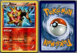 2014 Pokemon, XY Phantom Forces, #12/119 Pyroar, Reverse Holo Rare - Image 1
