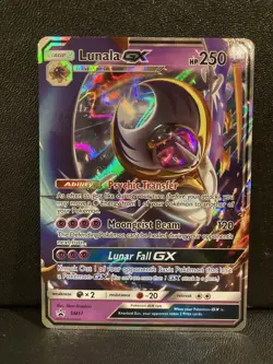 Lunala GX SM17 Black Star Promo Holo Pokemon TCG LP - Image 1