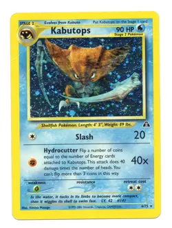 Kabutops #6/75 Pokemon Neo Discovery Holo - Image 1