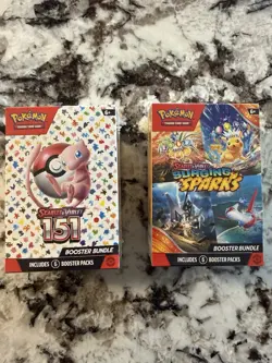 Pokemon Scarlet And Violet 151 And Surging Sparks Booster Bundle Factory SEALED 820650853210 - Image 1