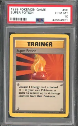 SUPER POTION #90 PSA 10 1999 POKEMON Base Set Unlimited WOTC - Image 1
