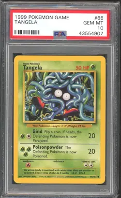 TANGELA #66 PSA 10 1999 POKEMON Base Set Unlimited WOTC - Image 1