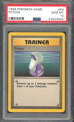 POTION #94 PSA 10 1999 POKEMON Base Set Unlimited WOTC - Image 1