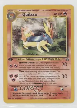 Quilava 1st Ed. Pokemon Neo Genesis #47 2000 - Image 1