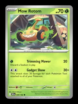 Mow Rotom Common SV10: Destined Rivals 009/182 NM Pokemon NM - Image 1