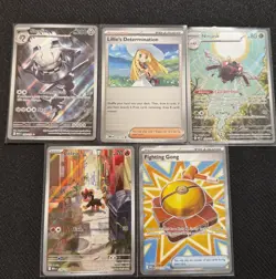 Pokemon Mega Evolution - Illustration Rare & Ultra Rare Lot of 5 NM - Image 1