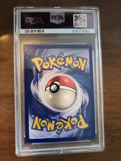 1999 Pokemon Base Set Holo Hitmonchan 7/102 Holo Rare PSA 8 - Image 2