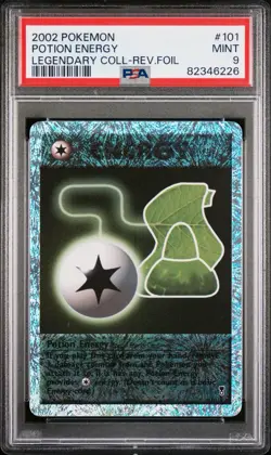Pokemon Tcg 2002 Potion Energy Reverse Holo 101/110 Legendary Collection Psa 9 - Image 1