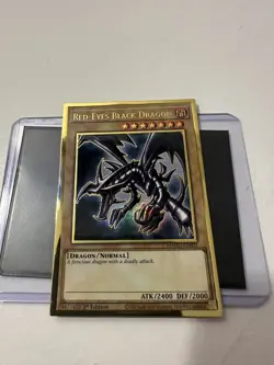 Yugioh Red-Eyes Black Dragon MAGO-EN003 1st Edition Maximum Gold Holo NM - Image 2