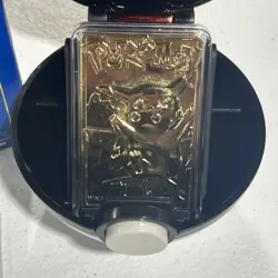 Pokemon Burger King 23k Gold Plated Trading Card Pikachu In Blue Box More4Sale - Image 2