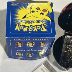 Pokemon Burger King 23k Gold Plated Trading Card Pikachu In Blue Box More4Sale - Image 5