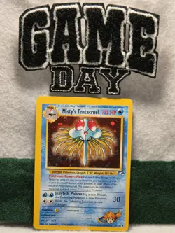 Pokemon TCG Misty's Tentacruel Holo Rare Card No. 10/132 Gym Heroes 1999 - Image 1