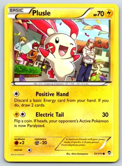 Plusle - XY Furious Fists 31/111 Pokemon Card NM - Image 1
