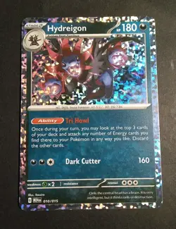 McDonalds 2025 Pokemon Dragon Discovery Hydreigon Holo Promo Card 010/015 - Image 1