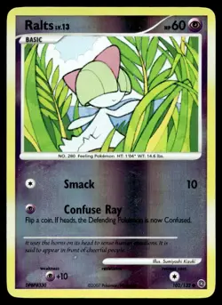 Ralts 102/132 Pokemon Card Secret Wonders Common 60 HP Rev Holo LP F20 - Image 1