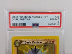 Dark Pupitar 38/105 PSA 8 Neo Destiny 2002 Pokemon Graded Card Vintage TCG - Image 2