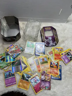 Mixed Pokemon Cards Cards In Tin Box lot - Image 2