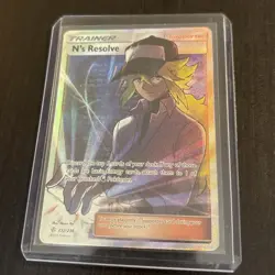 Pokemon 2019 Cosmic Eclipse N's Resolve Full Art Card 232/236 - Image 1