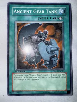 Ancient Gear Tank- YuGiOh spell card- 1st edition - Image 3