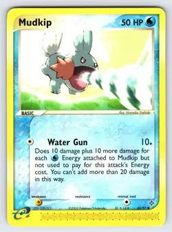 Mudkip 65/97 2003 EX Dragon Pokemon Card TCG Nintendo e-Series Common - Nm/Vlp - Image 1