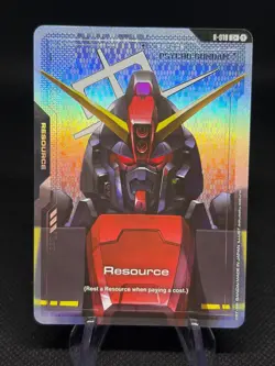 Gundam TCG Card Game Dual Impact Foil Resource GD02 C+ R-010 Psycho Gundam - Image 1