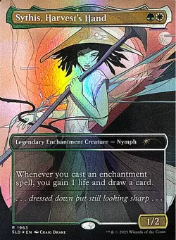 Sythis, Harvest's Hand (Rainbow Foil) Foil R Secret Lair Drop Series 1963 NM - Image 1