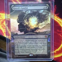 1 x Greed's Gambit - Foil - Showcase - Outlaws of Thunder Junction: The Big Scor - Image 1