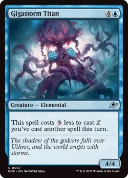 Gigastorm Titan x4 NM Edge of Eternities [EOE] MTG Uncommon Blue Mint Regular x4 - Image 1