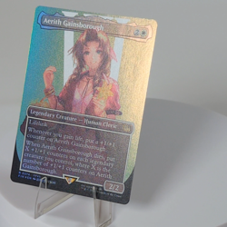 Aerith Gainsborough Borderless Foil 374 Final Fantasy MTG NM See Video - Image 2
