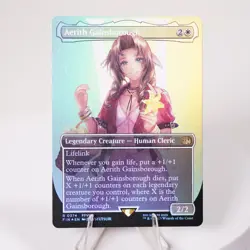 Aerith Gainsborough Borderless Foil 374 Final Fantasy MTG NM See Video - Image 4