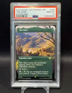 PSA 10 - The Shire - Borderless / Showcase - MTG #345 Lord Of The Rings LOTR - Image 1