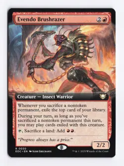 Evendo Brushrazer (Extended Art) 0030 (R) MTG Commander Edge of Eternities (EOC) - Image 1
