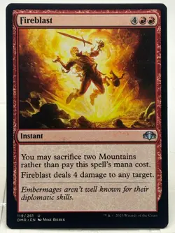 Fireblast NM/M* Dominaria Remastered ENGLISH 119/261 mtg -UnltdCards - Image 1