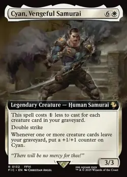 Cyan, Vengeful Samurai - Extended Art FIC NM MTG - Image 1